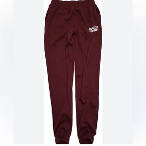 Hollister high rise jogger fleece  Burgundy